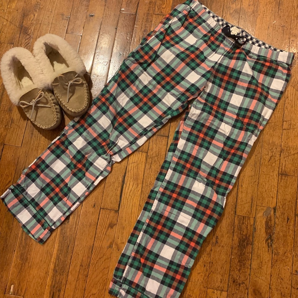 J.Crew Rock Salt Plaid Flannel Pajama Pants!
